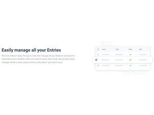 woorise easily manage all your entries