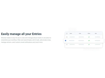 woorise easily manage all your entries