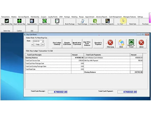 salonsoft cashbook