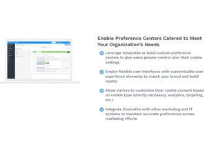CookiePro Enable preference centers