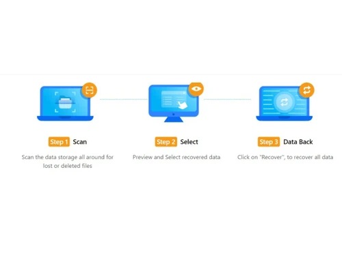 Only 3-Step Data Recovery Process