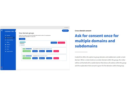 CookieFirst-Cross-domain consent
