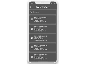 rxpos order history
