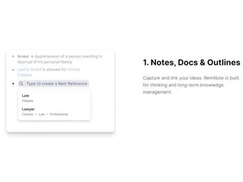 RemNote Docs & Outlines