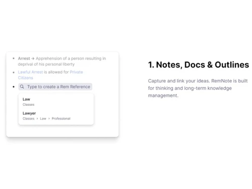 RemNote Docs & Outlines