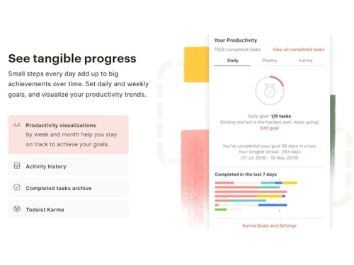 Todoist Tangible Progress