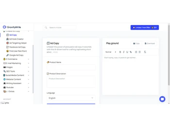 GravityWrite Ad Copy