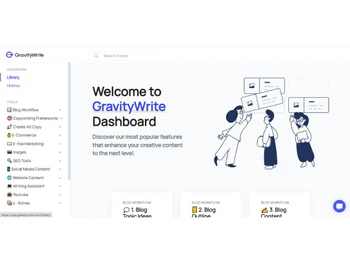 GravityWrite Dashboard