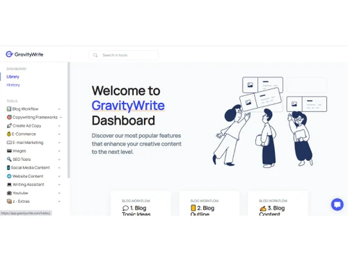 GravityWrite Dashboard