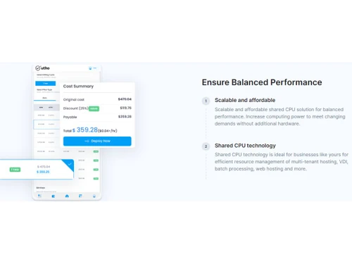 Utho Balanced performance