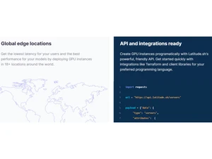 Latitude Sh API & integrations ready
