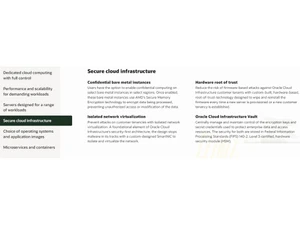 Oracle Cloud Infrastructure Cloud infrastructure