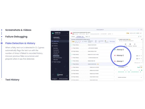Cypress-Flake detection & history