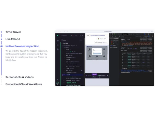 Cypress-Native browser inspection