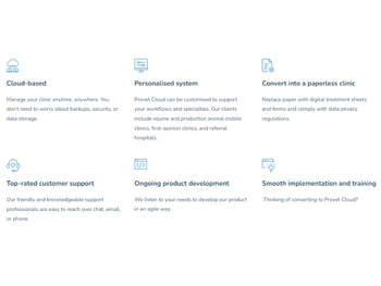 PROVET Cloud-Features
