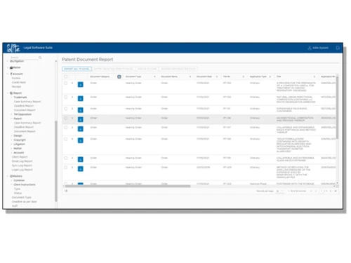 lolite patent management software-report