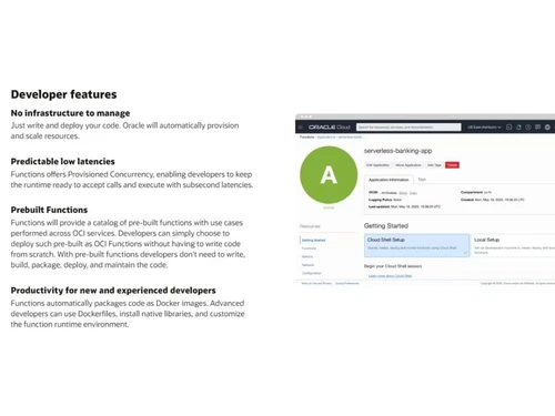OCI Functions-Developer features