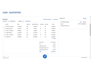 zukicrm lead quotation
