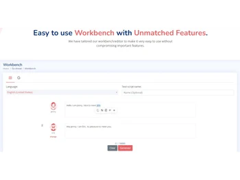 Speechactors-Easy to use workbench