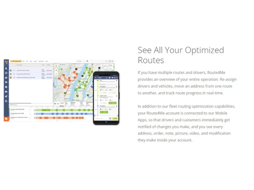 Route4Me-See optimized routes
