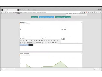 reportdash key metrics