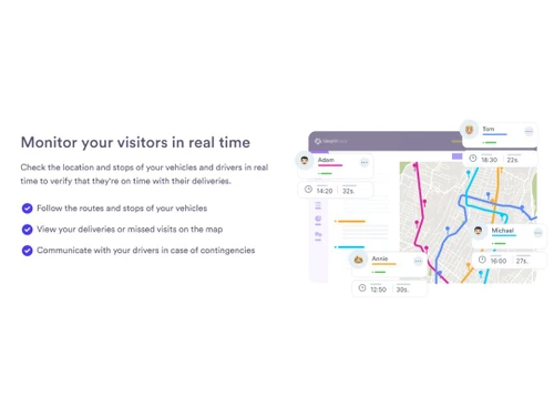 SimpliRoute Real-time monitoring