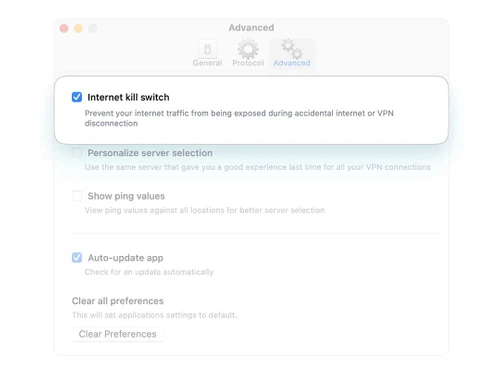 puredome internet kill switch