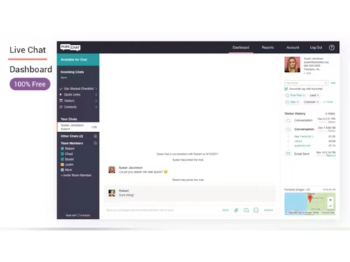 pure chat dashboard