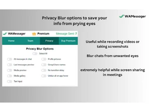 Wamessager Privacy feature