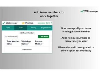 Wamessager Team Feature