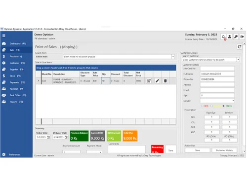 optician dynamics sale