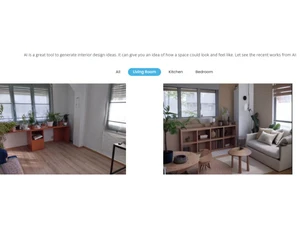 AI Room Planner Rendered Living room design