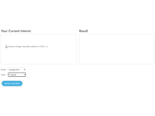 AI Room Planner Trial window