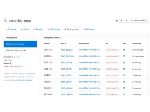 Assertible API Testing