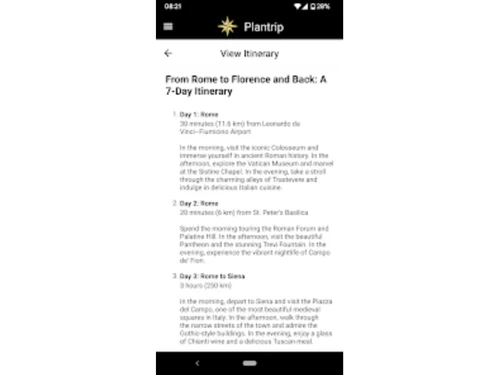 Plantrip AI Itineraries