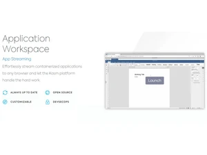Kasm Workspaces Application workspace