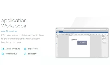 Kasm Workspaces Application workspace
