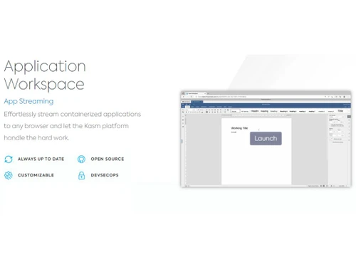 Kasm Workspaces Application workspace