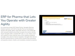 Navigator Pharma ERP Agility