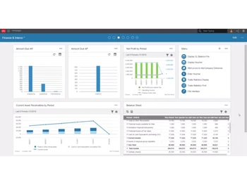 Infor M3 dashboard
