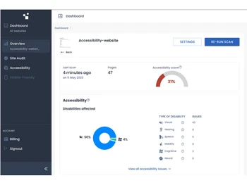 excellentwebcheck dashboard