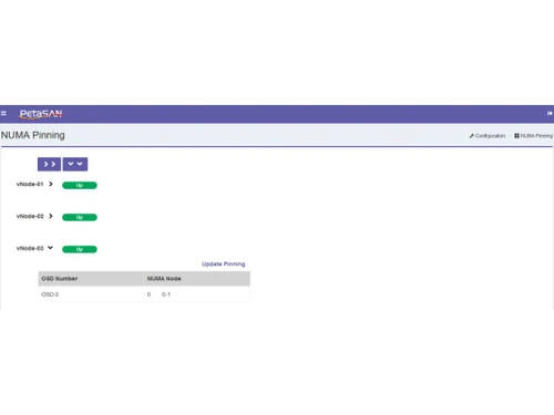 PetaSAN NUMA Pinning