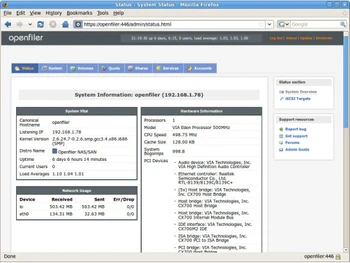 Openfiler Configuration