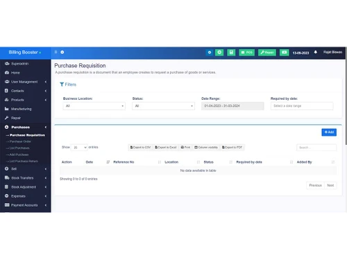 reyank billing booster purchases
