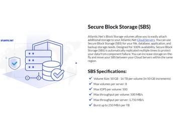 Atlantic Net Cloud Platform Secure block storage