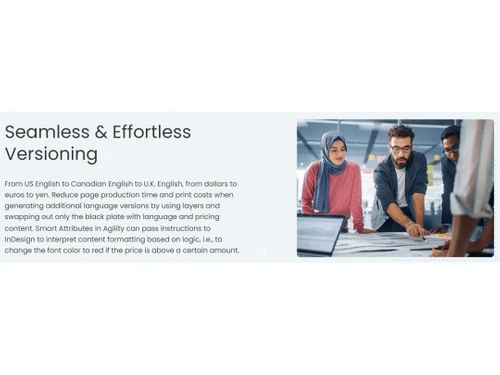 Agility PIM Effortless versioning