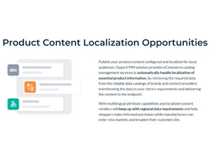 Gepard PIM Content localization