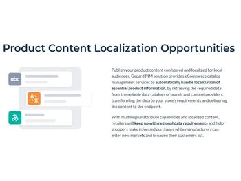 Gepard PIM Content localization