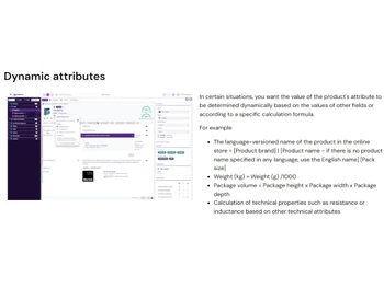 Adeona PIM Dynamic attributes