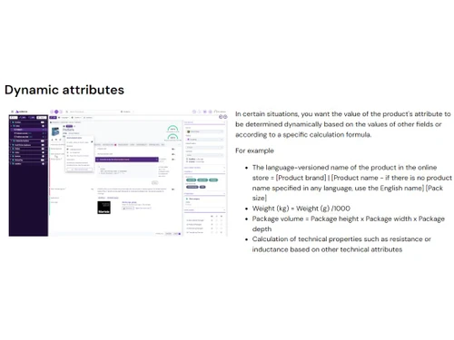 Adeona PIM Dynamic attributes